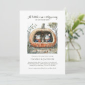 HerbstwaldlandBaby-Dusche Einladung (Stehend Vorderseite)