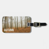 Herbstwaldnebel und Nebelfallsaison Gepäckanhänger (Vorderseite horizontal)
