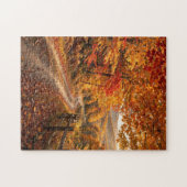 Herbstwaldstraße Puzzle (Horizontal)