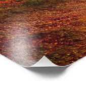 Herbstwaldstrecke Fotodruck (Ecke)