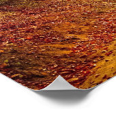Herbstwaldstrecke Poster (Ecke)