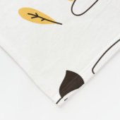 Herbstwaldstruktur Fleecedecke (Ecke)