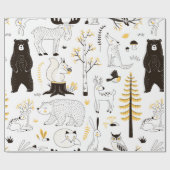 Herbstwaldstruktur Geschenkpapier (Flach)