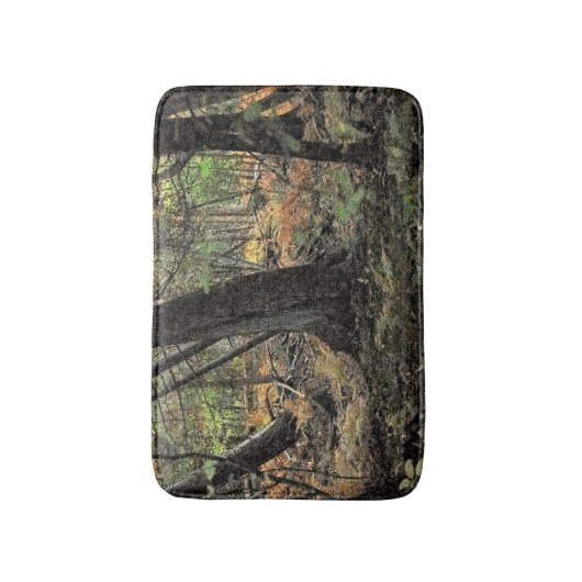 Herbstwaldszene Badematte (Vorderseite Vertikal)