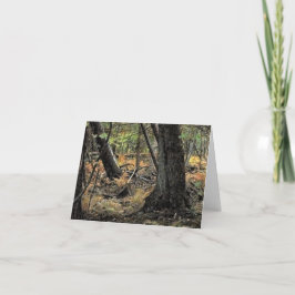 Herbstwaldszene Dankeskarte