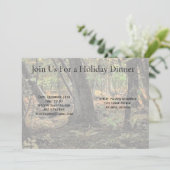 Herbstwaldszene Einladung (Stehend Vorderseite)