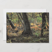 Herbstwaldszene Einladung (Rückseite)
