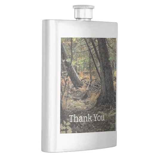 Herbstwaldszene Flachmann (Rechts)