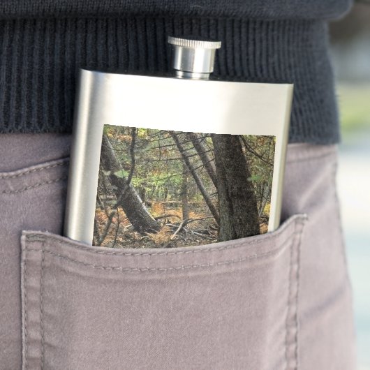 Herbstwaldszene Flachmann (Beispiel)