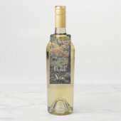 Herbstwaldszene Flaschenanhänger (Auf Flasche)