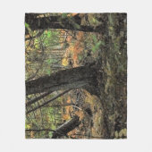 Herbstwaldszene Fleecedecke (Vorderseite)