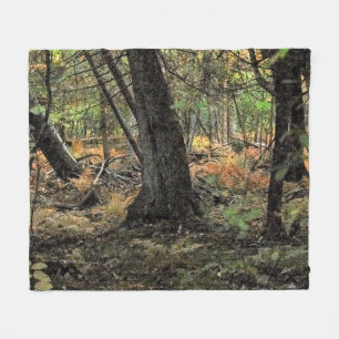 Herbstwaldszene    fleecedecke