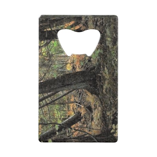 Herbstwaldszene Geldbeutel Flaschenöffner (Vorderseite)