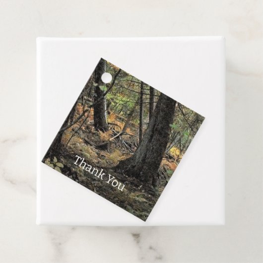 Herbstwaldszene Geschenkanhänger (Beispiel)