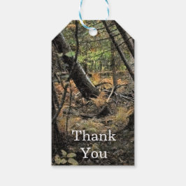 Herbstwaldszene Geschenkanhänger