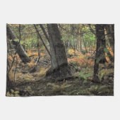 Herbstwaldszene Geschirrtuch (Horizontal)