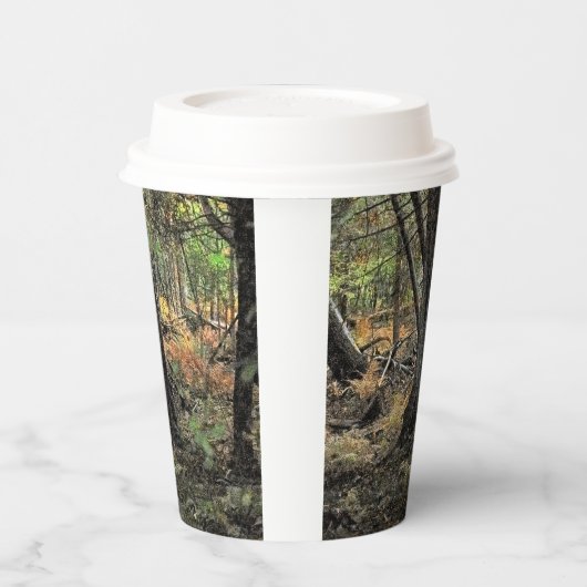 Herbstwaldszene Pappbecher (Links)