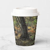 Herbstwaldszene Pappbecher (Rückseite)
