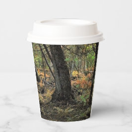 Herbstwaldszene Pappbecher