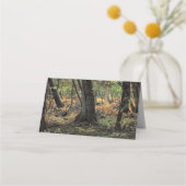 Herbstwaldszene Platzkarte (Rückseite)