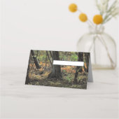 Herbstwaldszene Platzkarte (Vorderseite)