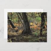 Herbstwaldszene Postkarte (Vorne/Hinten)