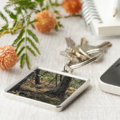 Herbstwaldszene Schlüsselanhänger (Seite)