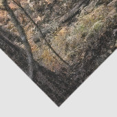 Herbstwaldszene Seidenpapier (Detail)