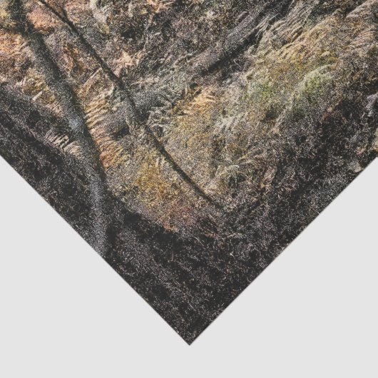 Herbstwaldszene Seidenpapier (Detail)