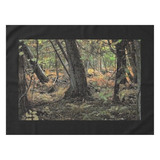 Herbstwaldszene Tischdecke (Vorderseite (Horizontal))