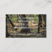 Herbstwaldszene Visitenkarte (Rückseite)