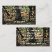 Herbstwaldszene Visitenkarte (Vorne/Hinten)