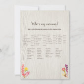 Herbstwaldtier, mein Mama-Duschspiel Einladung (Vorderseite)