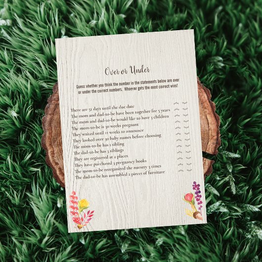 Herbstwaldtier oder unter Kinderspiel Einladung