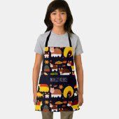 Herbstwaldtiere: Retromuster Schürze (Insitu)