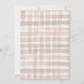 Herbstwaldtiere Rustikale Herbstdusche Einladung (Rückseite)