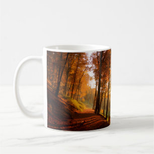 Herbstwaldweg Kaffeetasse