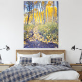 Herbstwaldweg Leinwanddruck (Insitu (Schlafzimmer))