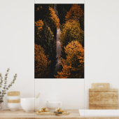 Herbstwaldweg Poster (Küche)