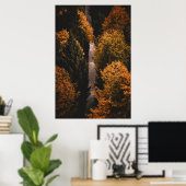 Herbstwaldweg Poster (Heimbüro)
