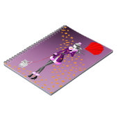 Herbstwalker für Hunde bleibt lila Notizblock (Linke Seite)