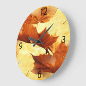 Herbstwalluhr - Maßgeschneidert Große Wanduhr (Winkel)