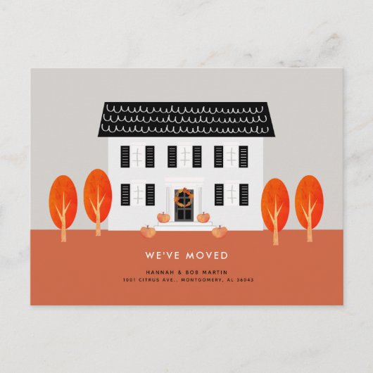 Herbstwanderung Ankündigungspostkarte (Vorderseite)