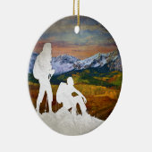 Herbstwanderung Keramikornament (Rechts)