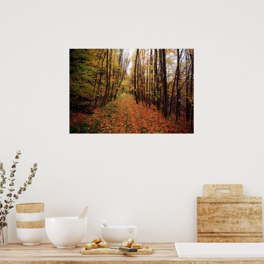 Herbstwanderung Poster (Küche)