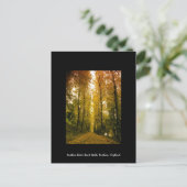 Herbstwanderung Postkarte (Stehend Vorderseite)
