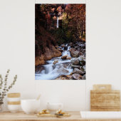 Herbstwasserfall Peričnik, Slowenien Poster (Küche)