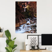 Herbstwasserfall Peričnik, Slowenien Poster (Heimbüro)
