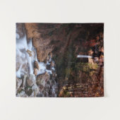 Herbstwasserfall Peričnik, Slowenien Wandteppich (Vorderseite (Horizontal))