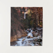 Herbstwasserfall Peričnik, Slowenien Wandteppich (Vorderseite)
